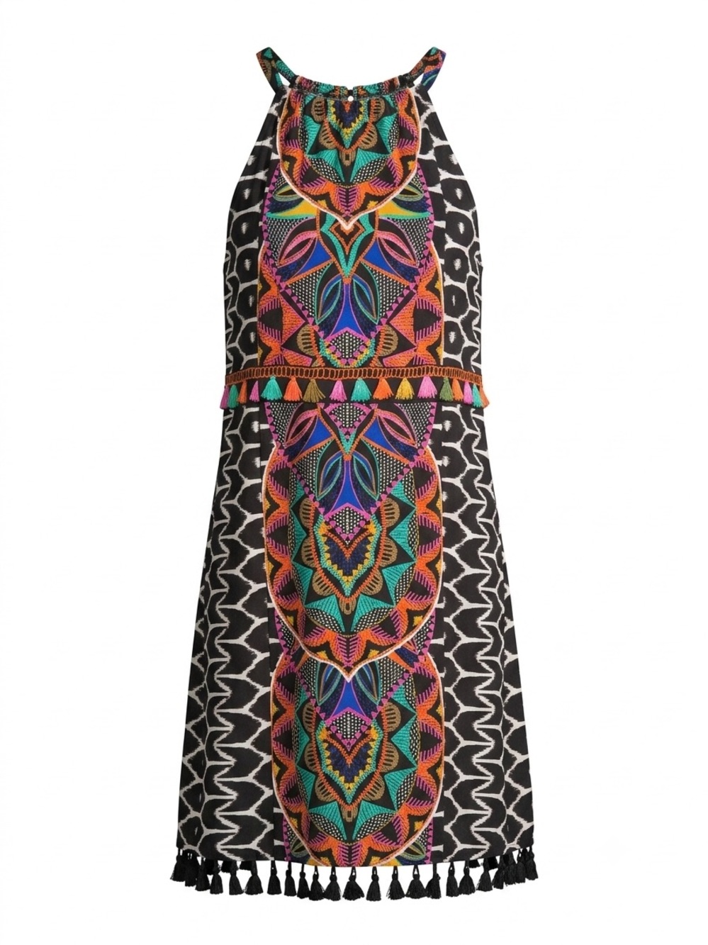 Trina Turk x INC Geometric Print Beach Cover-Up Dress – Size L